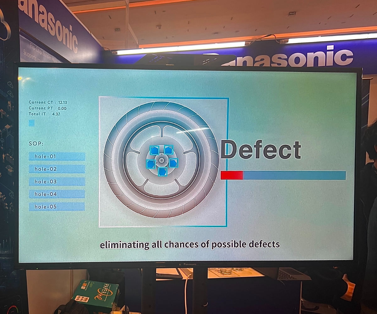HOP demo showing defect detection